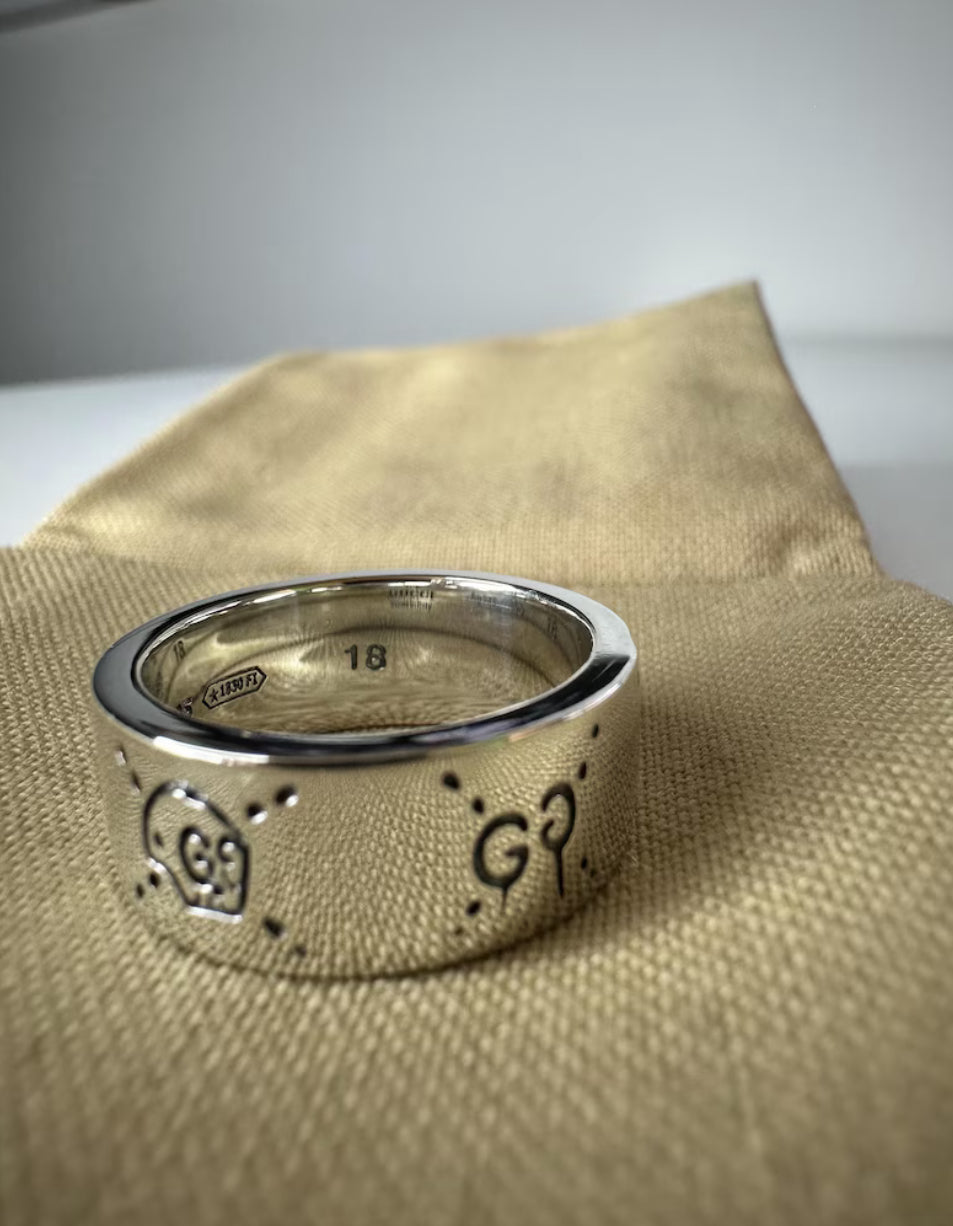 Gucci Ghost Sterling Silver Ring