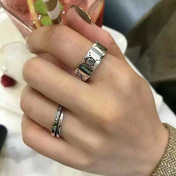 Gucci Ghost Sterling Silver Ring