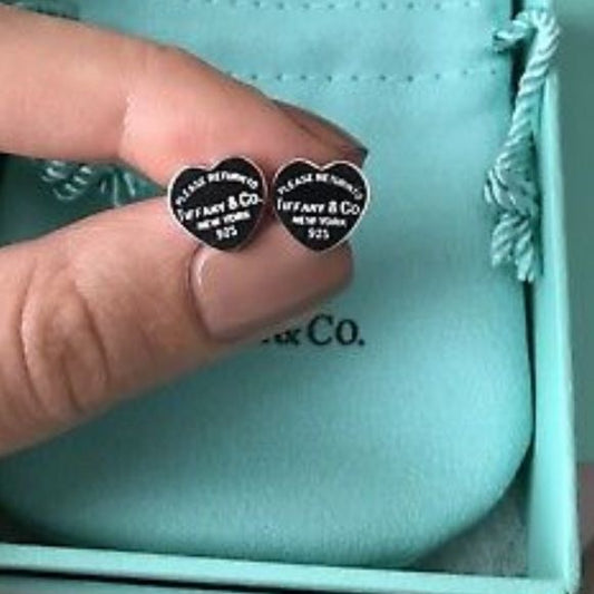 Tiffany & Co Heart Stud Earrings